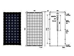 Mono panel with 72pcs cells Mono panel with 72pcs cells